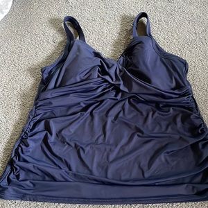 Lands end twist swim top